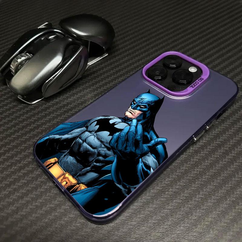 S-Supermans B-Batmans Phone Case For iPhone 11 12 13 14 15 16 17 Pro Max 16e 17E 17 Air Plus 13 Mini Shockproof Funda Back Cover