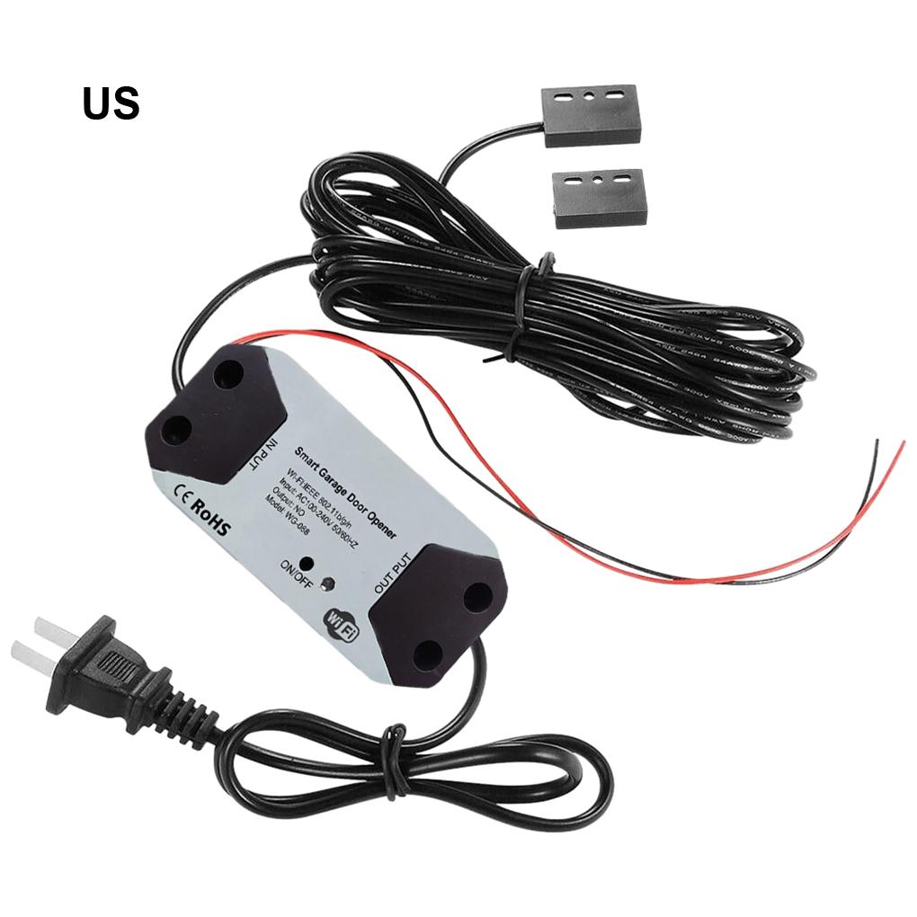 WiFi Switch Smart Garage Door Opener Controller Work With Alexa Echo Google Home SmartLife/Tuya APP Control No Hub Require