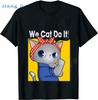 We Cat Do It Funny T Shirt 2022 Tshirt Womens Mens Cats Print Black Kawaii T Shirt Clothing Oversized Summer Top