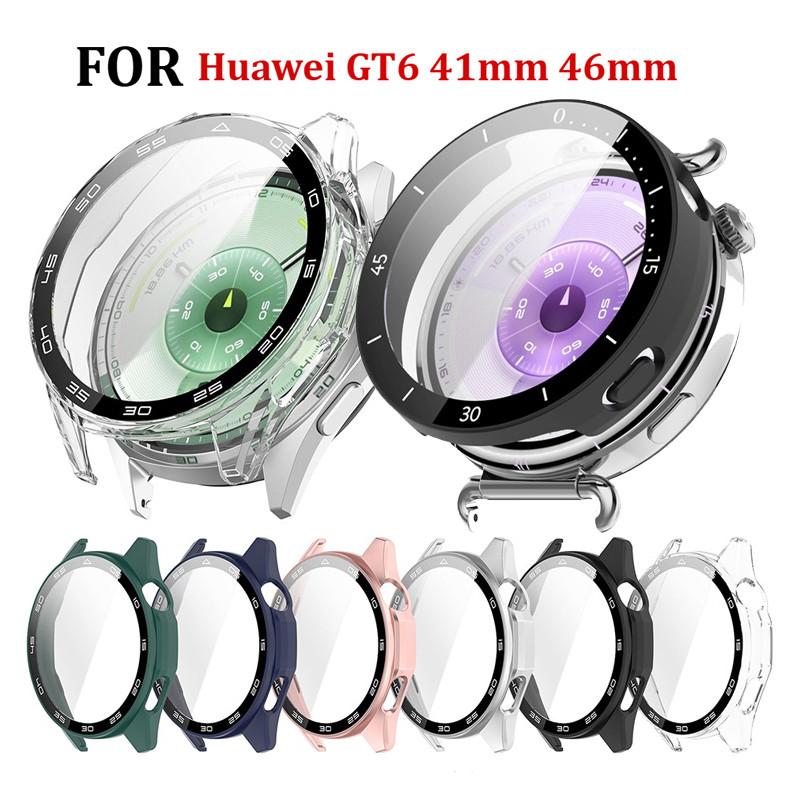 Glass+Shell for Huawei Watch GT6 46mm GT6 41MM Tempered Glass Screen Protector&Hard PC Protective Bumper