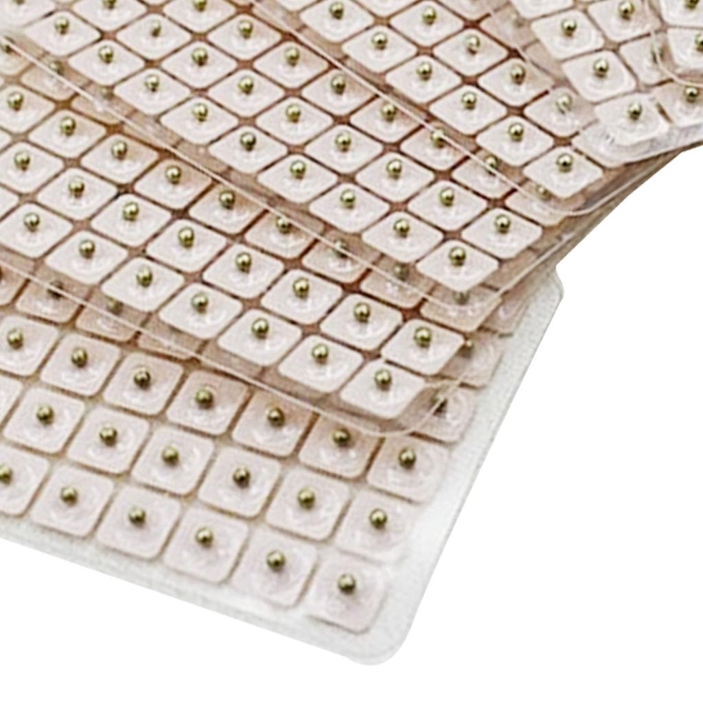 600 Stück Magnetische Akupressur Ohrpunktpflaster Magnetische Akupressur Ohrkügelchen Zählungen Pellets für Ohr