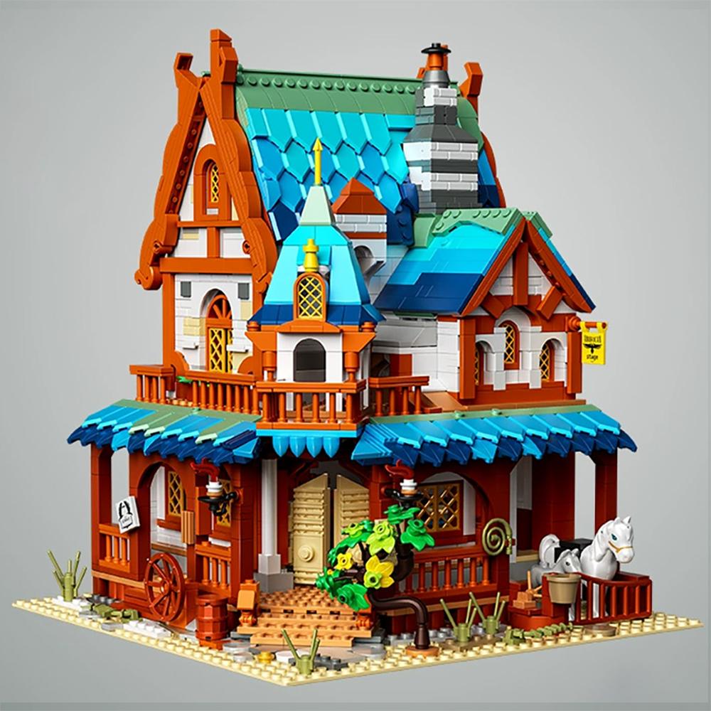 European Medieval Architecture Micro Blocks Toys - Ideal for Kids' Festival Gifts, Exquisite Architectural Art with DIY Assembly