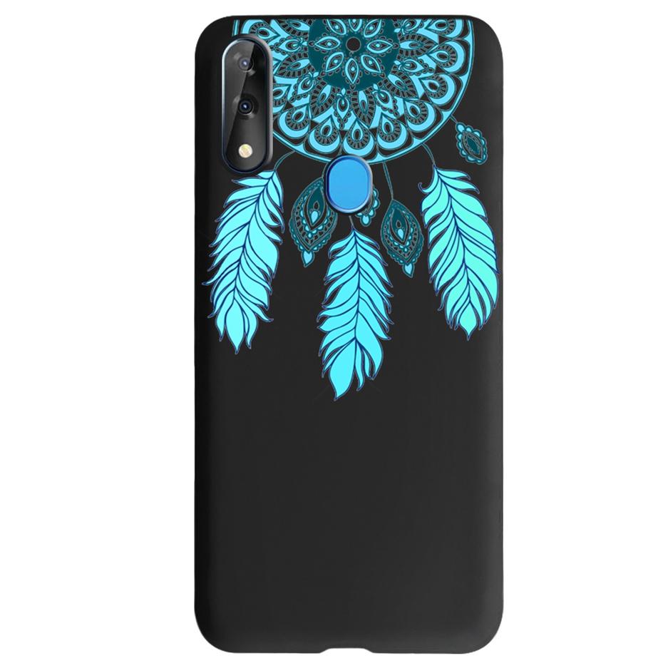 Etui do ZTE Blade V10 Modny Wzór Kwiatowy Serce Etui na Telefon do ZTE Blade V10 Vita V 10 Czarne Silikonowe Miękkie TPU Zderzak