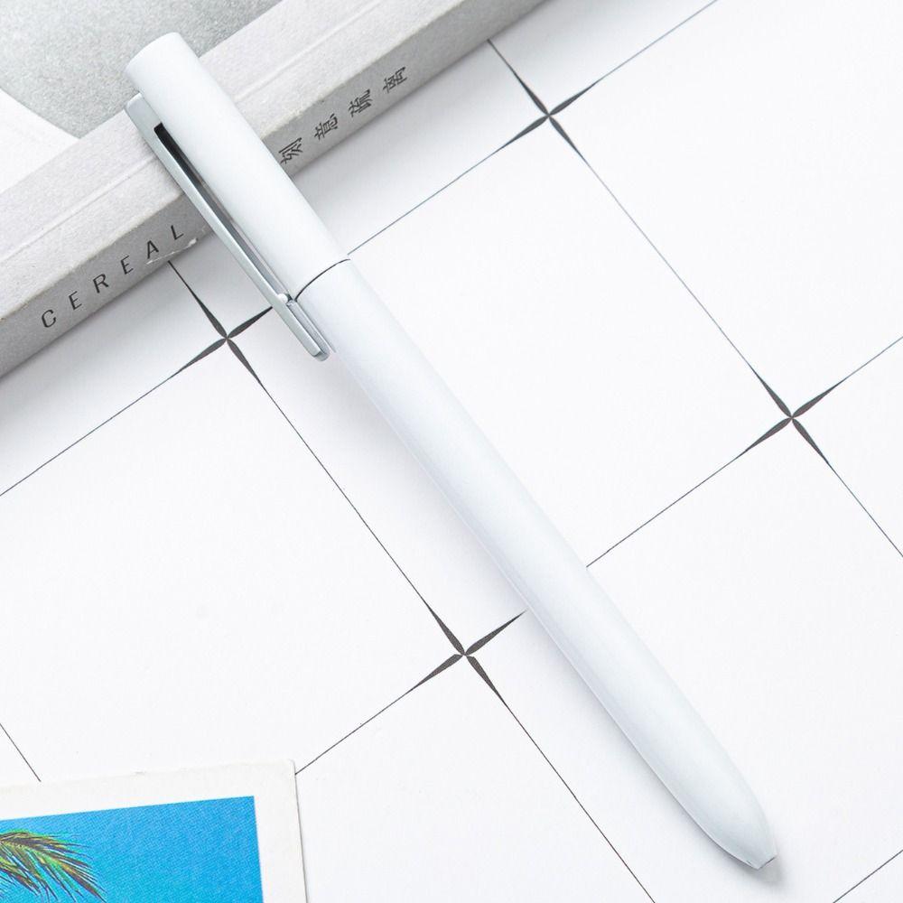 

Металлическая бизнес-ручка, ручка для подписи, шариковая ручка, плавное письмо, пишущая ручка, обратно в школу белый