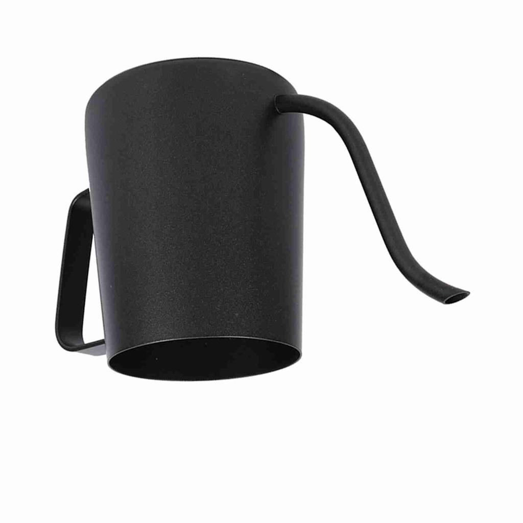 Schwarzer Edelstahl-Kaffeekessel mit Schwanenhalsauslauf (250ml)