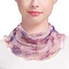 Sanctrifolium Silk Neck UV Cold Sun Floral Print 100% Cover/Snood, Protection, Protection, Protection, Women's, (No. 2)