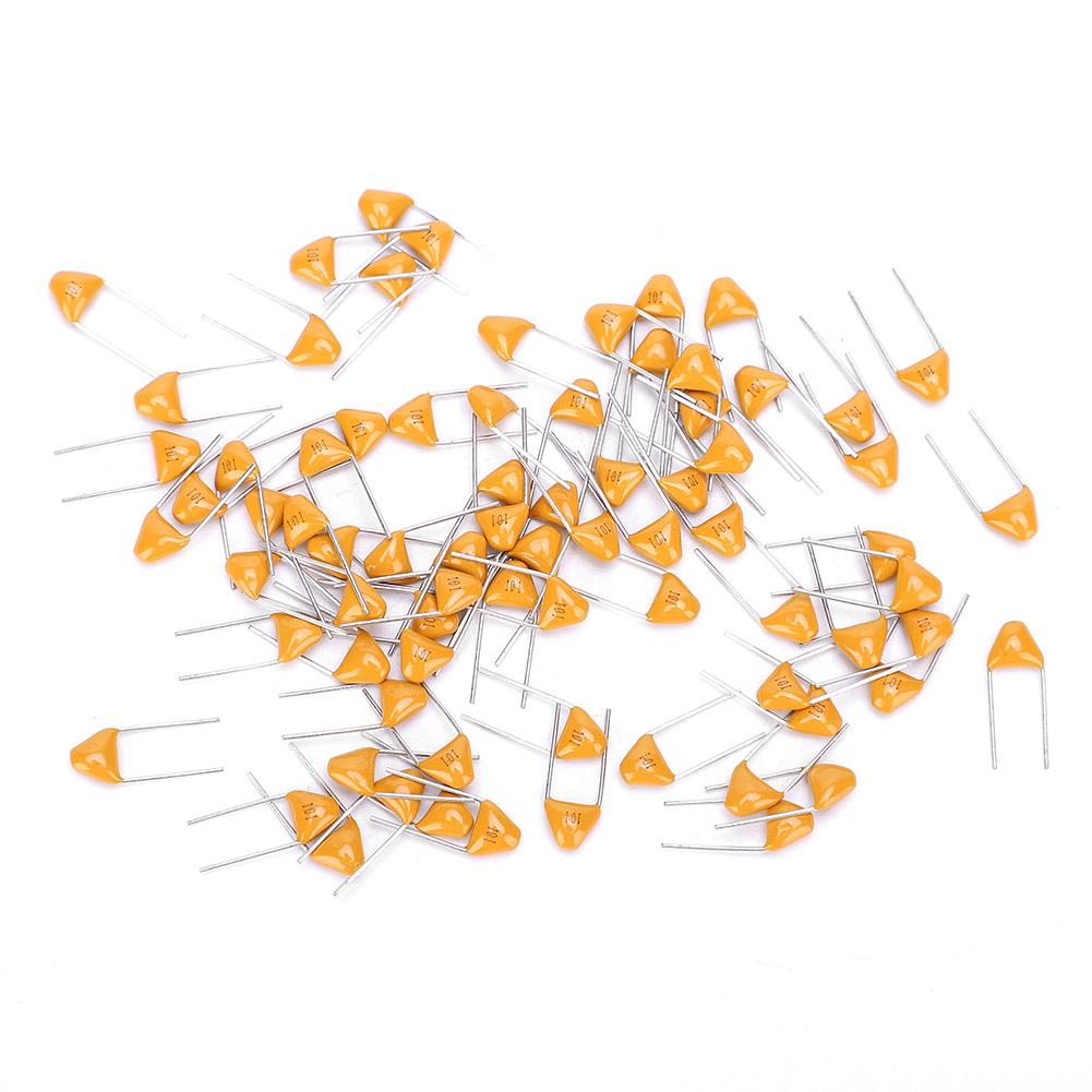 1000Pcs Monolithic Capacitor InLine Ceramic 100PF 5.08mm Lead Pitch DC50V 10% Deviation