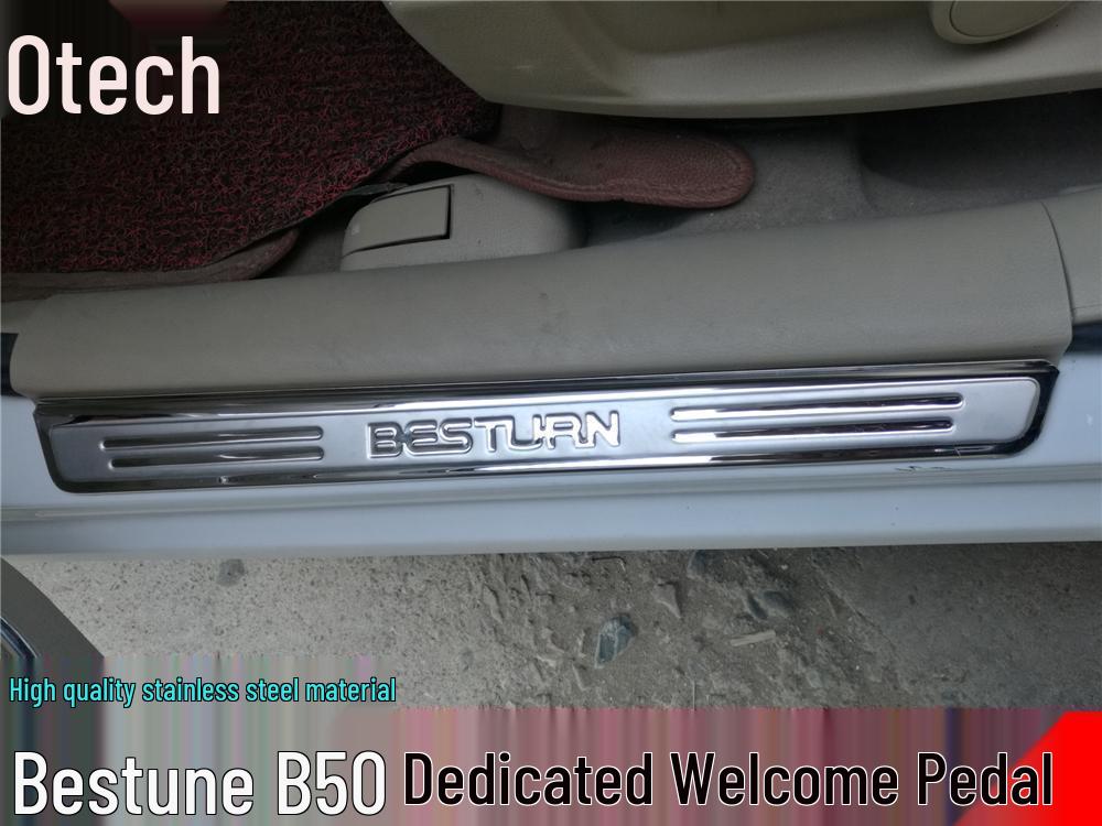 Otai Hedi Stainless Steel Sill Strip for Besturn B50 - Custom Welcome Pedal Modification