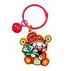 Creative The God of Wealth Keychain Lucky Chinese Style Keyring The God of Fortune Pendant  Unisex