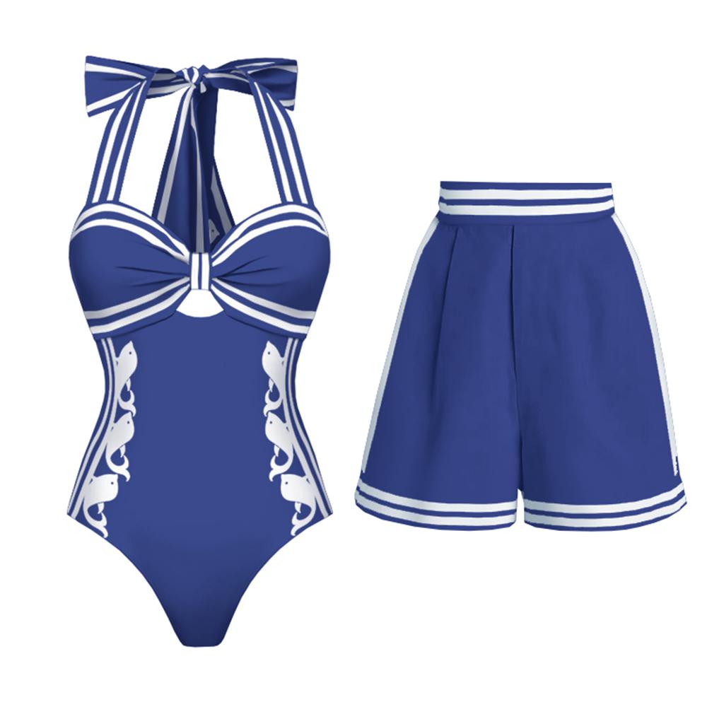 2026 High Quality One Piece Swimsuit Floral Ruffle Printed Push Up Women Bikini Set Swimwear Slimming Bathing Suit Beach Wear