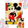 Diamond Painting 5D DIY Full Circle Diamond Painting Kit Mickey Mouse Abstract Geometric Wall Decor Crafts