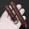 Ultrathin Genuine Leather Watch Strap Suitable for Cartier Santos Tank Solo Watchband Women Men's 12 - 22mm Green White Bracelet