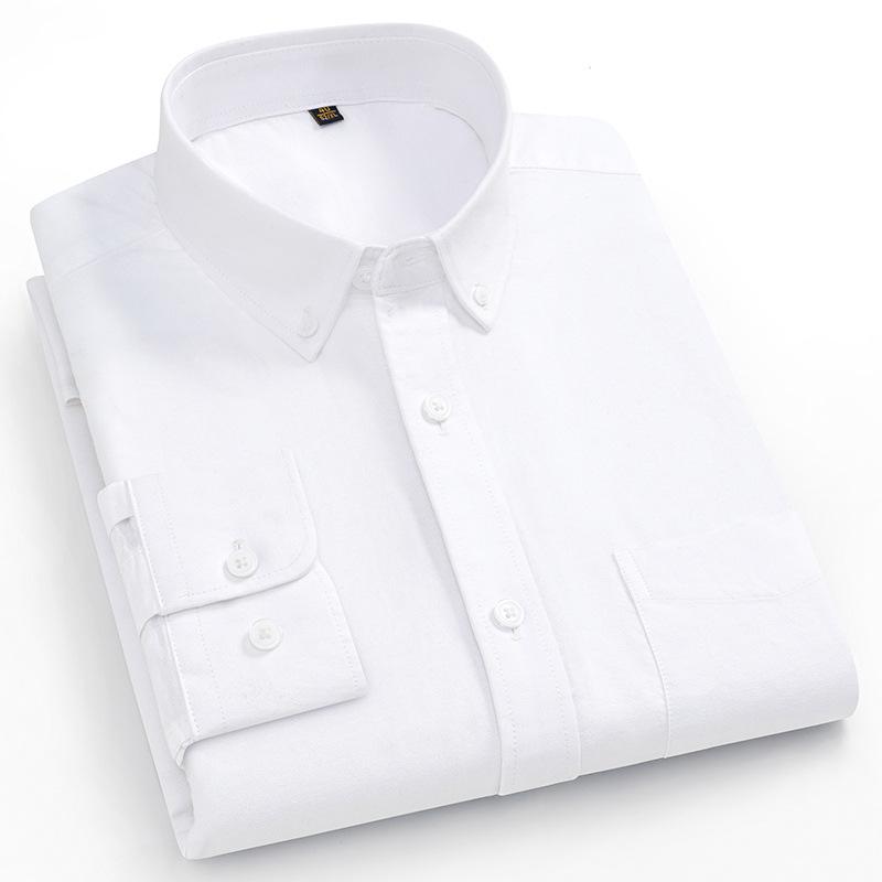 160KG Passt 11XL 10XL Big Tall Hot Sale Oxford 100% Baumwolle Herrenhemd Langarm Übergröße Business Casual Langlebiges Arbeitshemd