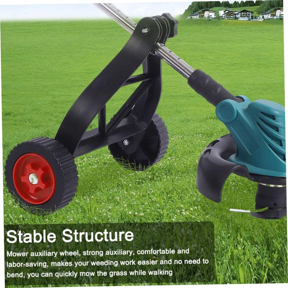 Universelles Rasenmäher-Stützräder-Set Stabilisieren Langlebige Rasenmäher-Hilfsräder Einfach zu montieren Kraft sparen Rasenmäher-Radbefestigung