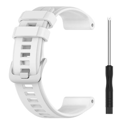 Silicone Watch Band Compatible For Garmin Descent G1 Smart Watch Strap Stainless Steel Buckle Sports