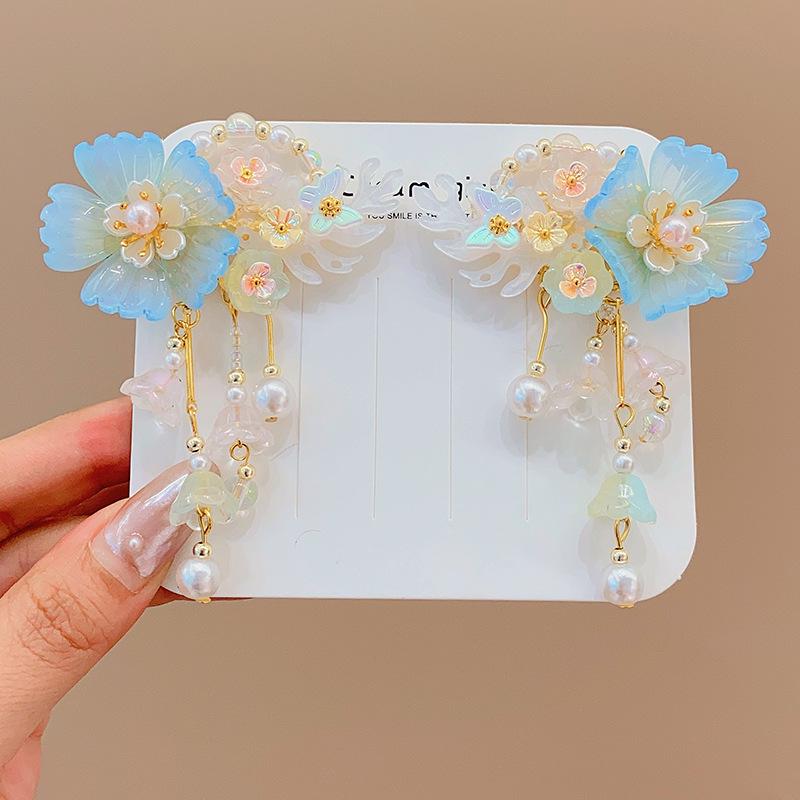 Ancient Style Tassel Hanfu Hair Accessories for Women & Girls - Chinese Princess Hair Clips
