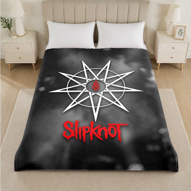 Coperta in Flanella con Stampa Slipknot Morbida Leggera Coperta Pluche per Letto Divano Uso Domestico