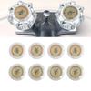 Bathroom Renovation Bathroom Knobs Replacement Faucet Buttons Hot And Cold Faucet Indicators Shower Cap Transparent Buttons