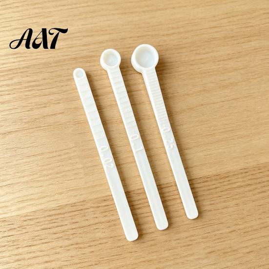 Aquarium Feeding Tool 3Pcs/Set Fish Food Scoops, Mini Measuring Spoons, 0.02 0.1 0.25 Tiny Scoop Little Plastic Scoops for Feeding, Shrimp