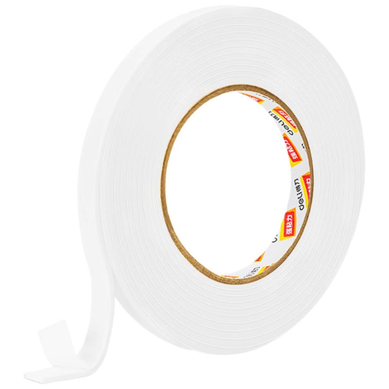Deli High-Adhesion EVA Foam Double-Sided Tape, 30 Rolls
