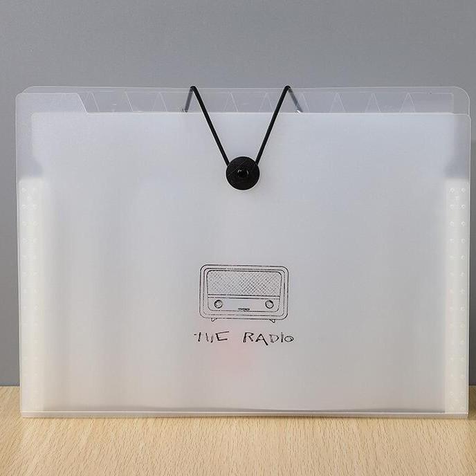 

Multi-layer Transparent A4 File Organizer for Students: Insert Sheet Holder for Primary to High School Test Papers Includes index stickers