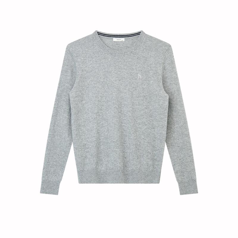 HAZZYS Men's Luxury Cashmere Round Neck Sweater