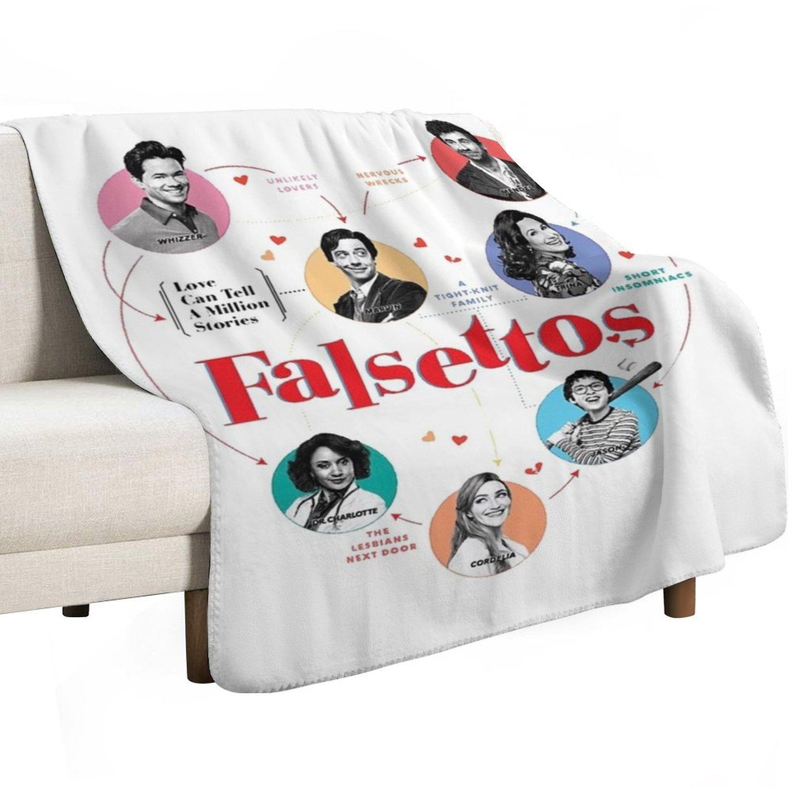 Falsettos Revival Throw Blanket Sleeping Bag Softest Blankets For Baby Blankets 30x40in