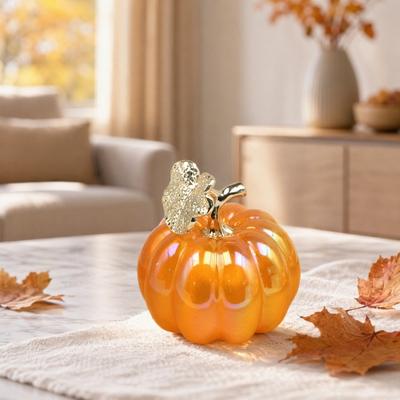 Acryl-Simulationskürbis-Dekor Halloween Fake-Kürbis-Ornament für Tisch