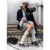 White Hairball Socks Cover Solid Color Stacking Socks Skinny Legs Jk Japanese Leg Cover Korean Version Student Versatile Lolita Autumn and Winter Thic