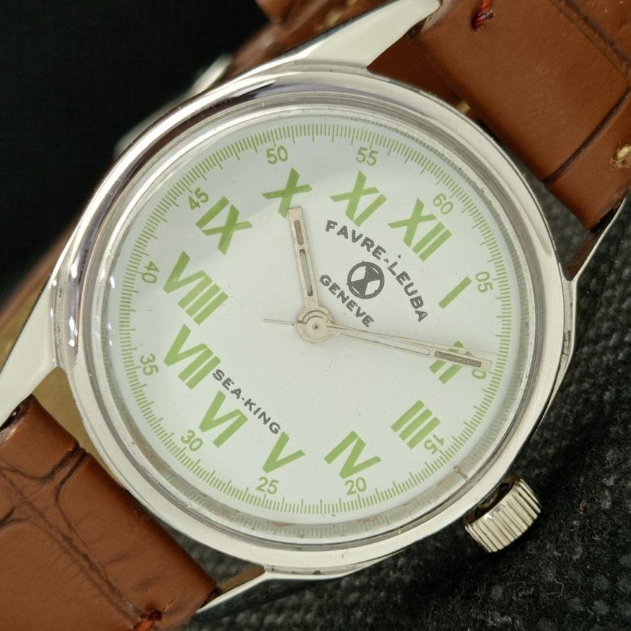 

Б/У HERITAGE SWISS FAVRE LEUBA GENVE 253 SEA KING МУЖСКИЕ ЧАСЫ С ПОДЗАВОДОМ a425107-1 R1025-a425107