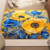 Floral Art Pattern Door Mat Colorful Flower Design Soft Non-slip Carpet Maximalism Home Decor Rug for Bedroom Hallway Entrance