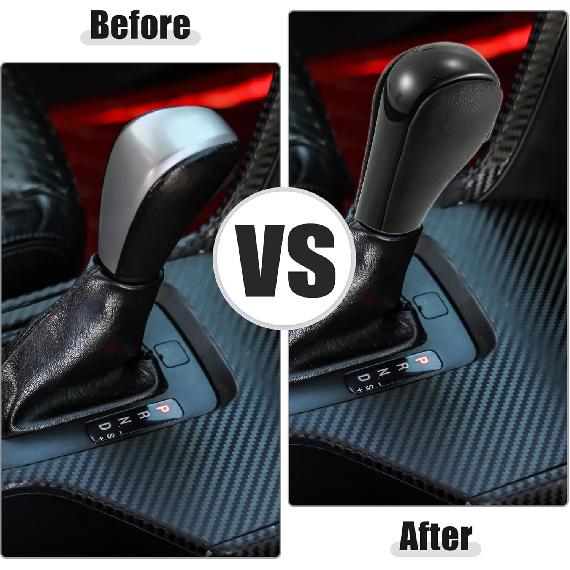 ACROPIX Gear Lever Stick Shifter Handle Automatic Gear Stick Shift Knob Transmission Fit for BMW E81 E82 - Pack of 1 Black