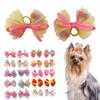 Yousheng 10Pcs Pet Hair Band Adorable Pet Grooming Elastic Pet Dogs Hair Bow Tie for Festival