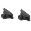 2PCS Sun Visor Mount Bracket Clip 94473143900 Black Compact Structure Scratch Resistant Fit for 924 944 968