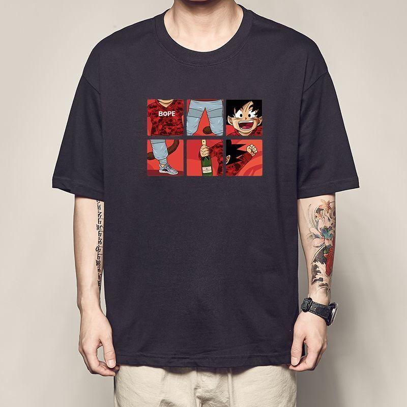 Last Language  Dragon Ball Little Wukong T-shirt Trunks Short-sleeved Dragon Ball Garin Fairy Peach White Clothes