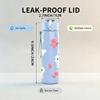 1PC Cute Bunny Floral Easter Pattern 750ml Color Plastic Sports Water Bottle Leakproof Flip Straw Lid Suitable for Sports Office Home Use