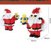 DIY Christmas Tree Elk Deer Santa Claus Train Decorations Architecture Socks Street View Xmas Snow House Building Block Kit Toy