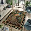 Crystal Velvet Indoor and Outdoor Mythical Phoenix Flowers Peacock Rooster Carpet for Living Room Decoration, Bedroom, Kitchen, Bath