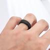 Neutral Stainless Steel Fidget Ring Grid Shaped Rotating Minimalist Jewelry for Relieving Stress and Anxiety Gifts