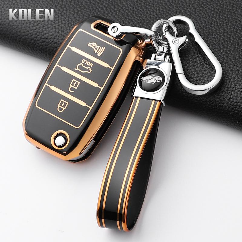 Fashion Tpu Car Folding Key Case Cover For Kia Rio 3 K2 Ceed Cerato K3 K5 Sorento Sportage Soul K4 Picanto Optima Forte Stinger