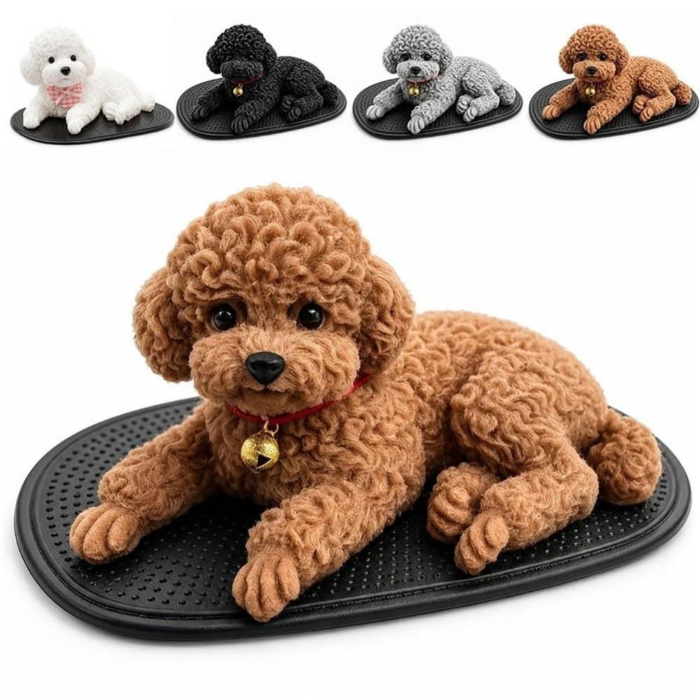Cane per Auto Decorazione Cruscotto Cane Ornamento Cane in Silicone per Auto Interni Automobilistici
