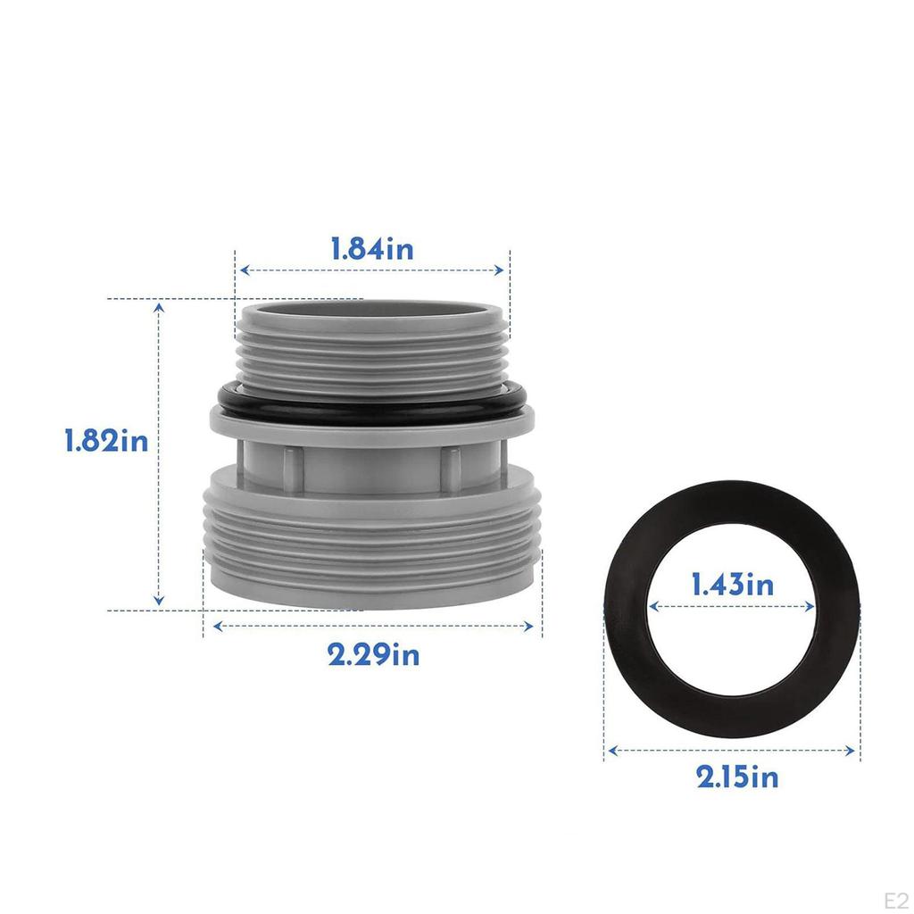1 1/4 Inch To 1/2 Filter Pump Hose Conversion Kit Replaces Parts, Pool Adapter