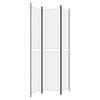 Vidaxl 3-Panel Room Divider, White, 150X220 Cm, Fabric