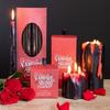 Sdf134195 box of 8 vampire blood taper candles