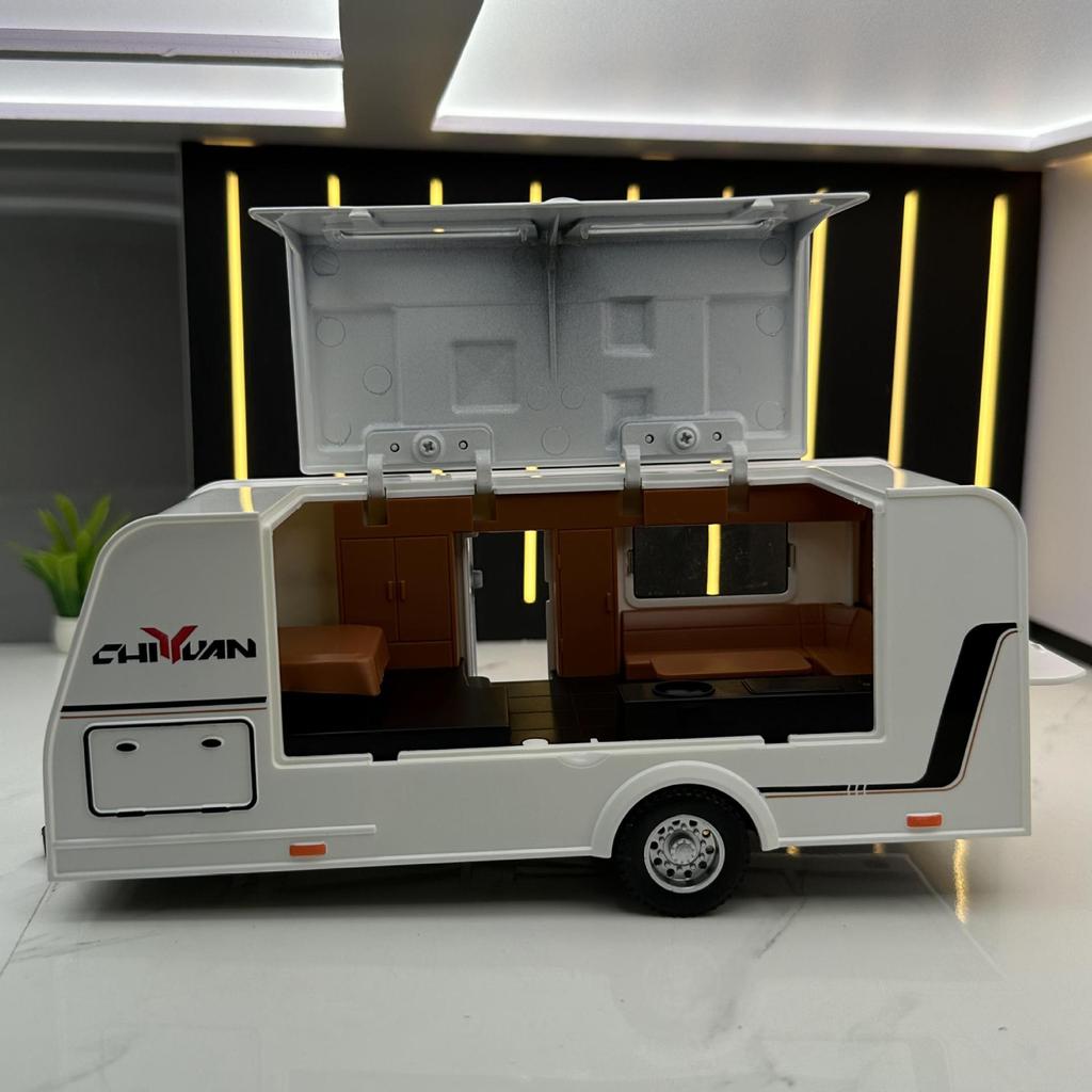 1/32 Scale Tesla Model Y Caravan Metal Diecast Alloy Toy Car Model Trucks For Kids Toys Vehicles Hobbies Collection