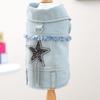 Cowboy Denim Clothing For Pet Girl Boy Fashion New Harness Vest Outfit Coat Jacket For Dog Puppy Small Animal Dachshund Pugs Cat
