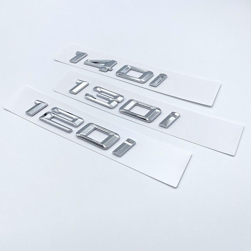 Seno šrifto numeriai raidė 116i 118i 120i 125i 128i 130i 135i 140i viršutinė ABS emblema, skirta BMW 1 serijos automobilio bagažinės vardinės lentelės logotipui