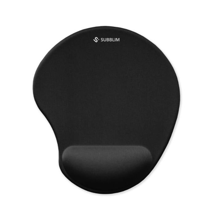 Tapis de souris ergonomique - SUBBLIM - Repose-poignet en gel refroidissant - Surface Lycra ultra douce