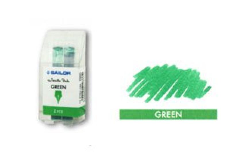 

Fountain pen cartridge ink 2 bottles 5 pieces x 2 Green 13-0105-160 зелёный