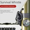 Multifunction Emergency Survival Whistle Compass 7-in-1 Emergency Whistle  Hiking